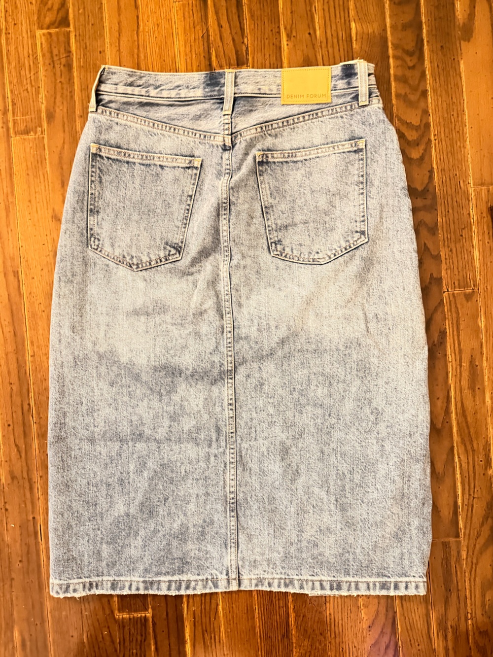 Aritzia Denim Forum Midi Skirt